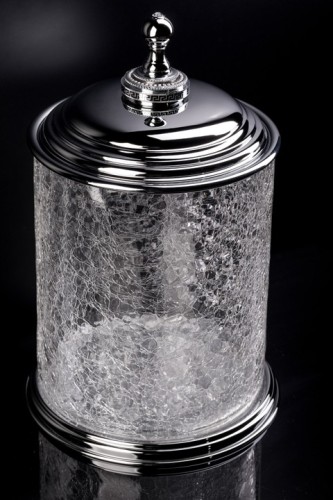 Купить купить ведро для ванной комнаты, стекло, boheme royal cristal, хром арт. 10934-cr-b