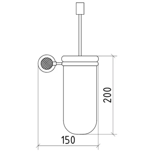 Купить купить ершик для унитаза, boheme royal cristal, бронза арт. 10933-br