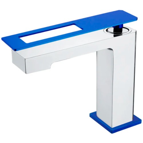 Купить купить смеситель для раковины, boheme q, хром, синий арт. 141-cruw