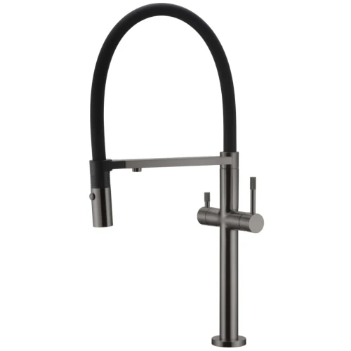 Купить купить смеситель для кухни, boheme uno, оружейная сталь арт. 115-gm