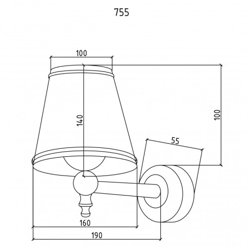 Купить купить светильник, boheme, хром арт. 755