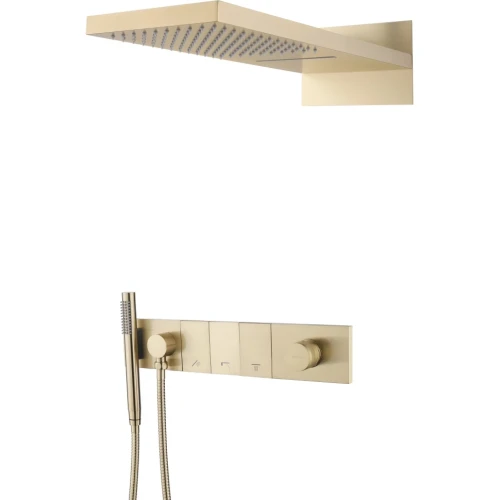 Купить купить встроенная душевая система, трехпозиционная matt gold, boheme zodiac арт. 132-mg