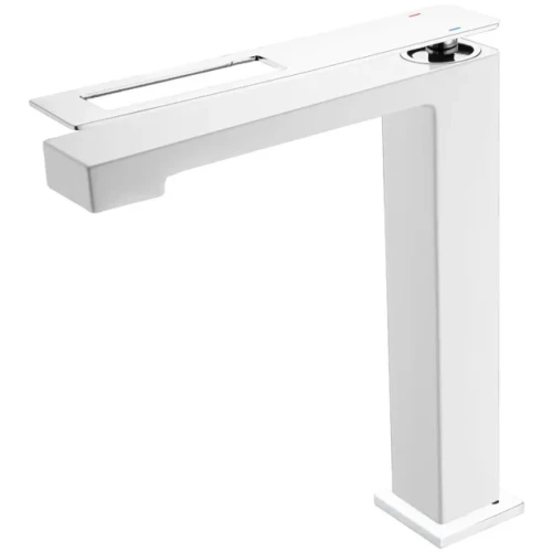 Купить купить смеситель для раковины, boheme q, белый, хром арт. 142-wcr