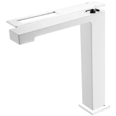 Смеситель для раковины, Boheme Q, белый, хром арт. 142-WCR