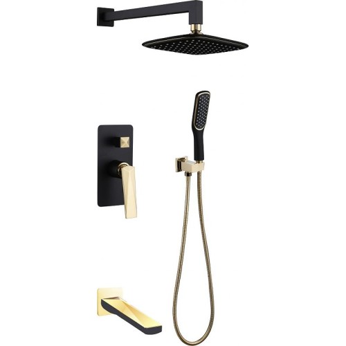 Купить купить душевая система, boheme venturo, черный, золото арт. 384-b-2