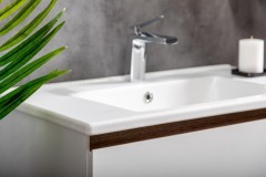 Тумба под раковину подвесная, Armadi Art Capolda, белый, дерево арт. 849-085-WW