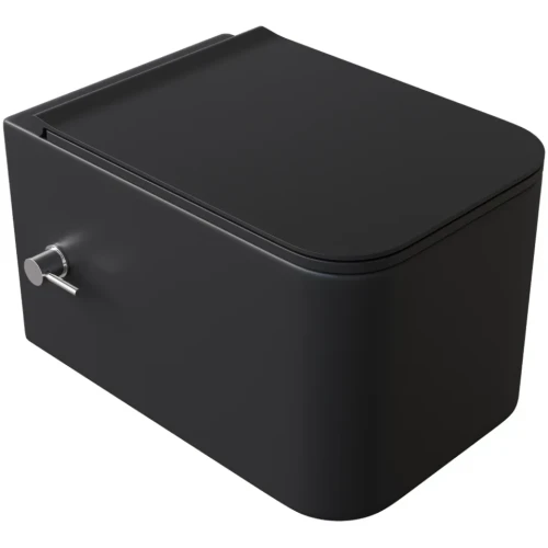 Купить купить унитаз биде подвесной с сиденьем микролифт, boheme mane, черный арт. 970-set-2-b