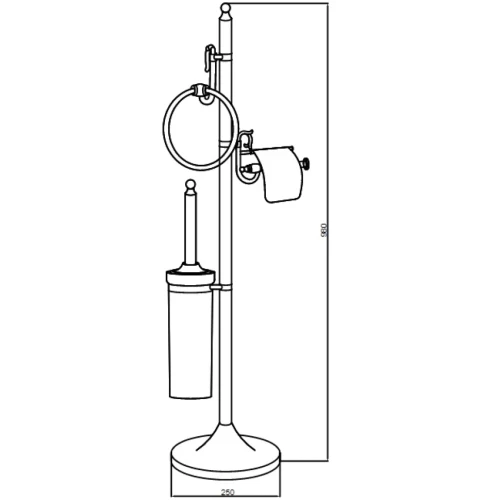 Купить купить напольная стойка, boheme imperiale, золото арт. 10423