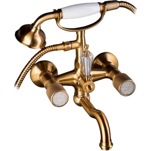 Купить купить смеситель для ванны, boheme royal cristal, бронза арт. 313-royal
