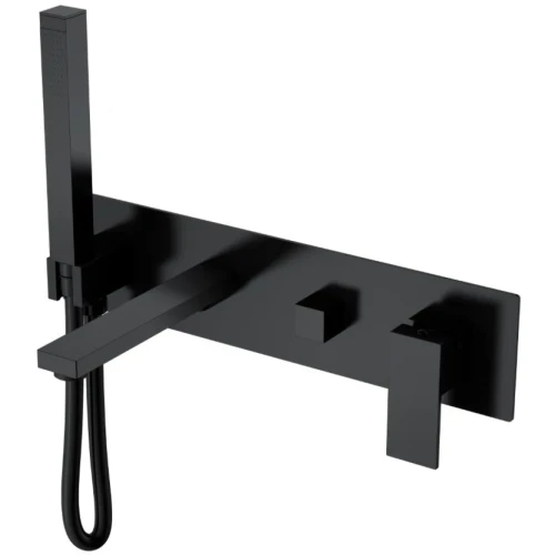 Купить купить смеситель для ванны, boheme qubic, черный арт. 474-2-b