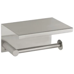 Держатель туалетной бумаги с полкой, Boheme Uno, никель брашированный арт. 10971-NB