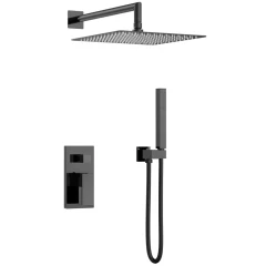 Душевая система, Boheme Qubic, оружейная сталь арт. 474-3-SGM