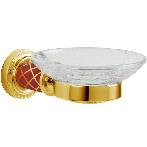 Купить купить мыльница, boheme murano, золото, рубиновый арт. 10903-r-g