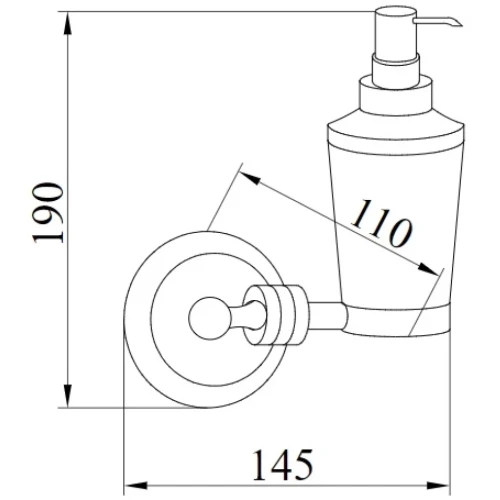 Купить купить дозатор для жидкого мыла, boheme hermitage, бронза арт. 10337