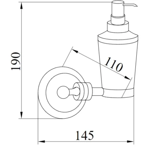 Купить купить дозатор для жидкого мыла, boheme hermitage, хром арт. 10397