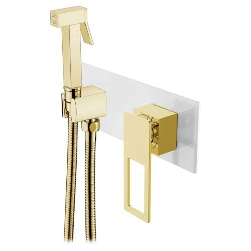 Купить купить гигиенический душ со смесителем, boheme q, белый, золото арт. 147-wg