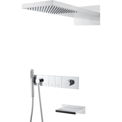 Купить купить встроенная душевая система с изливом, трехпозиционная chrome, boheme zodiac арт. 132-2-cr