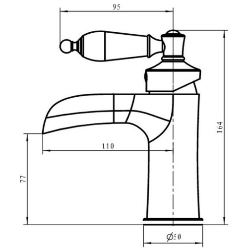 Купить купить смеситель для раковины, boheme vogue, хром арт. 221-mr-r