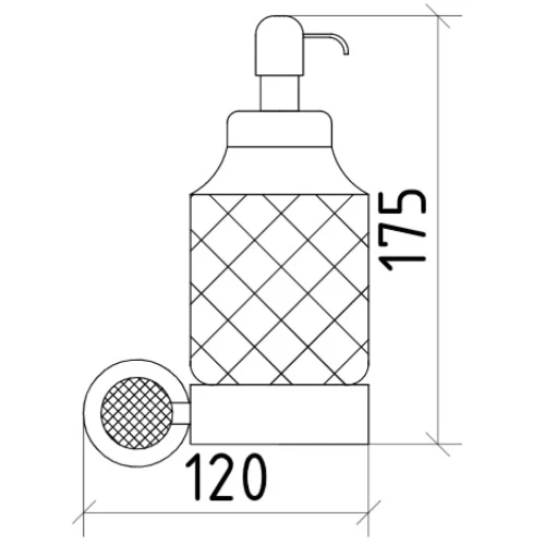 Купить купить дозатор для жидкого мыла, boheme royal cristal, хром арт. 10932-cr