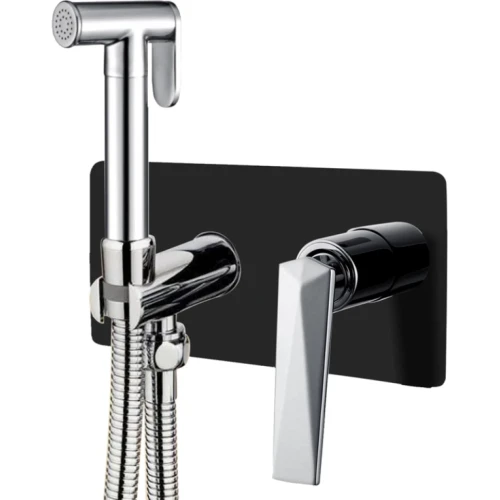 Купить купить гигиенический душ со смесителем, boheme venturo, хром, черный арт. 377-b