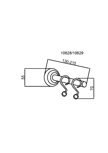 Купить купить карниз для ванной, boheme medici, бронза арт. 10628