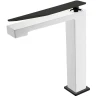 Купить купить смеситель для раковины, boheme q, белый, черный арт. 142-wb.2