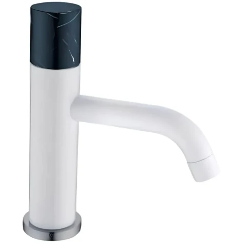 Купить купить смеситель для раковины, boheme stick, белый, черный арт. 121-w-mr-black