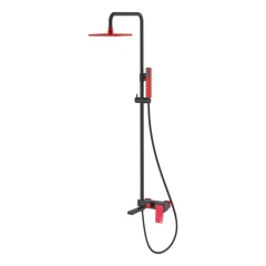 Душевая система Красная, Boheme Q, черный, красный арт. 148-BR.2