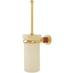 Ершик для унитаза, Boheme Murano, золото, рубиновый арт. 10913-R-G