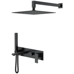 Душевая система, Boheme Qubic, черный арт. 474-B