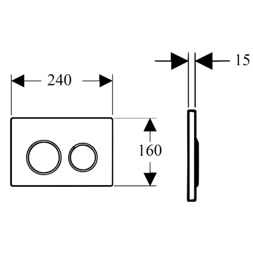 Купить купить клавиша смыва, пластик bronze глянец, круглая, boheme арт. 657