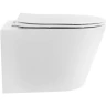 Купить купить унитаз подвесной, белый глянец c крышкой с функцией торнадо, boheme avva арт. 973-set-w
