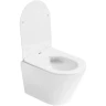 Купить купить унитаз подвесной, белый глянец c крышкой с функцией торнадо, boheme avva арт. 973-set-w