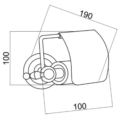 Купить купить держатель туалетной бумаги с крышкой, boheme brillante, хром арт. 10430