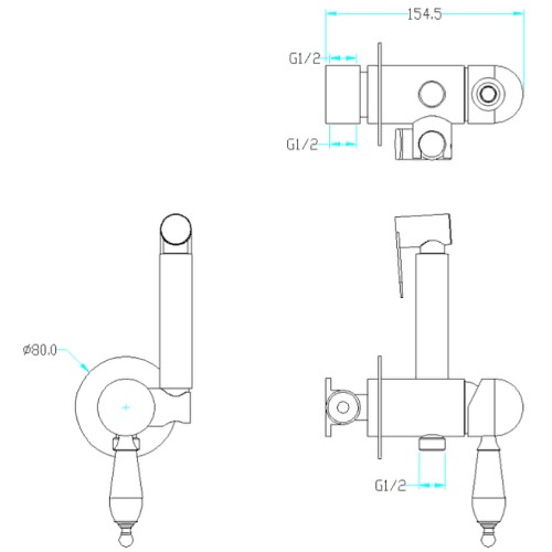 Купить купить гигиенический душ со смесителем, boheme imperiale, золото арт. 435-sw