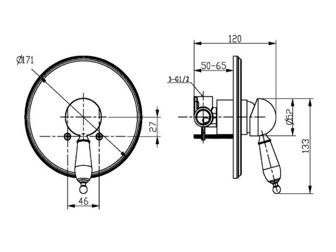 Купить купить смеситель для душа, boheme medici, бронза арт. 305-sw