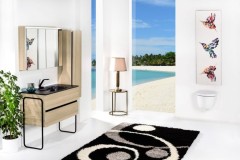 Шкаф пенал, подвесной, Armadi Art Vallessi, дуб светлый арт. 836-L