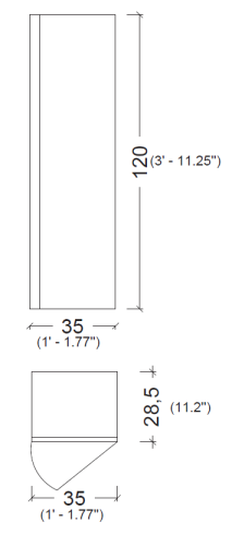 Купить купить шкаф пенал, подвесной, armadi art vallessi, дуб светлый арт. 836-l