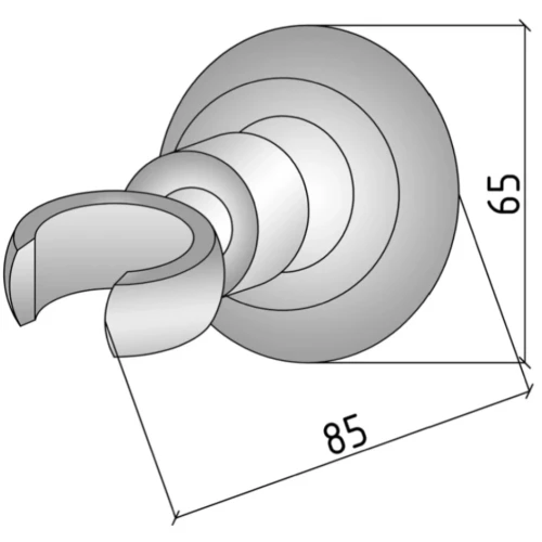 Купить купить держатель ручного душа, boheme brillante, хром арт. 621