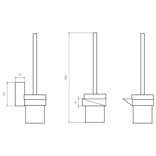 Купить купить ершик для унитаза, boheme new venturo, черный, золото арт. 10319-g-b