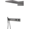 Купить купить душевая система с термостатом, boheme zodiac, оружейная сталь арт. 133-gm