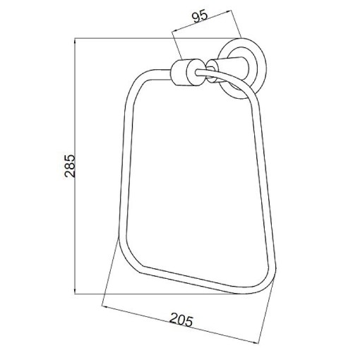 Купить купить кольцо для полотенец, boheme murano, хром, черный арт. 10905-b-cr