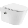 Купить купить унитаз подвесной с функцией биде, белый матовый c крышкой с функцией торнадо, boheme avva арт. 973-set-2-mw