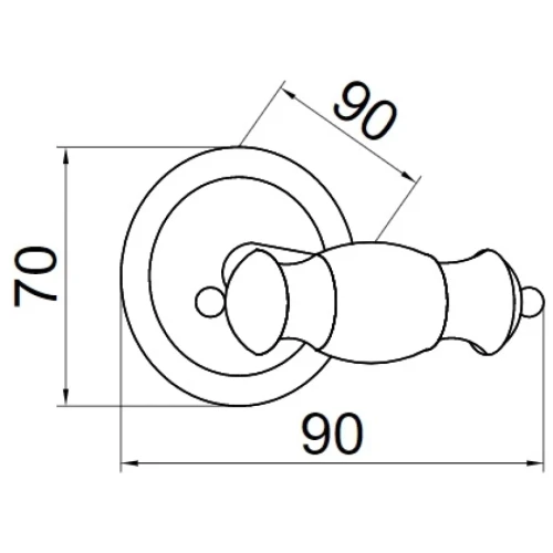 Купить купить двойной крючок, boheme palazzo nero, золото арт. 10156