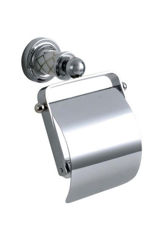 Купить купить держатель туалетной бумаги с крышкой, boheme murano, хром арт. 10901-w-cr