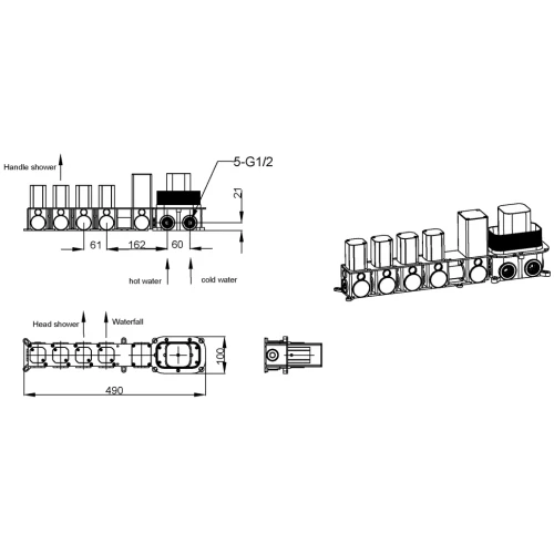 Купить купить душевая система с термостатом, boheme zodiac, хром арт. 133-cr