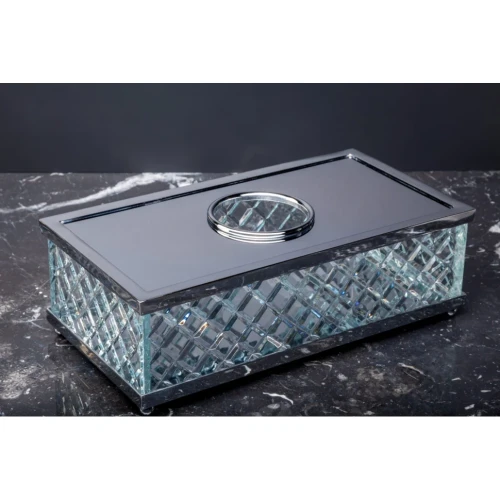 Купить купить салфетница, boheme murano cristal, хром арт. 10231