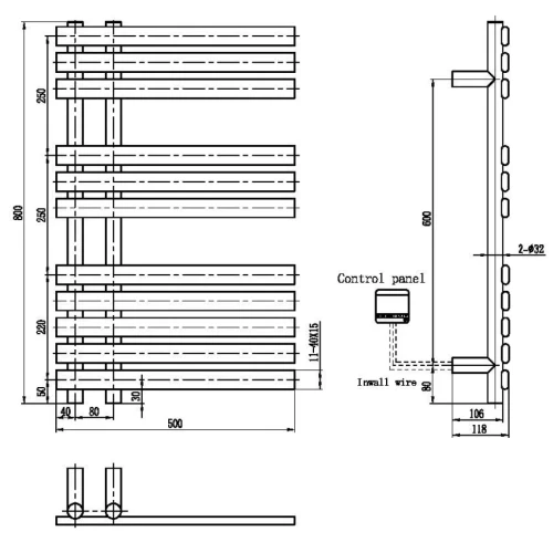 Купить купить полотенцесушитель электрический, boheme venturo, белый арт. 723-mw