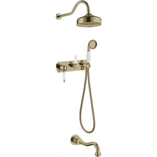 Купить купить душевая система, boheme medici, бронза арт. 308-mr-w