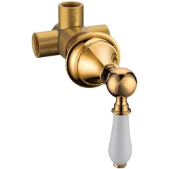 Переключатель потоков для душа, Boheme Imperiale, золото арт. 623